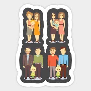 LGBT Couples Design - LGBT Family Sticker